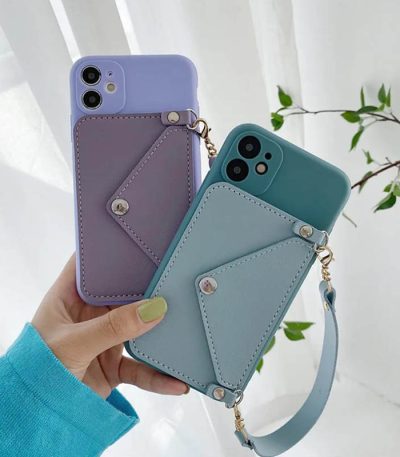 Coque arrière pour iPhone 13 Pro, étui portefeuille
